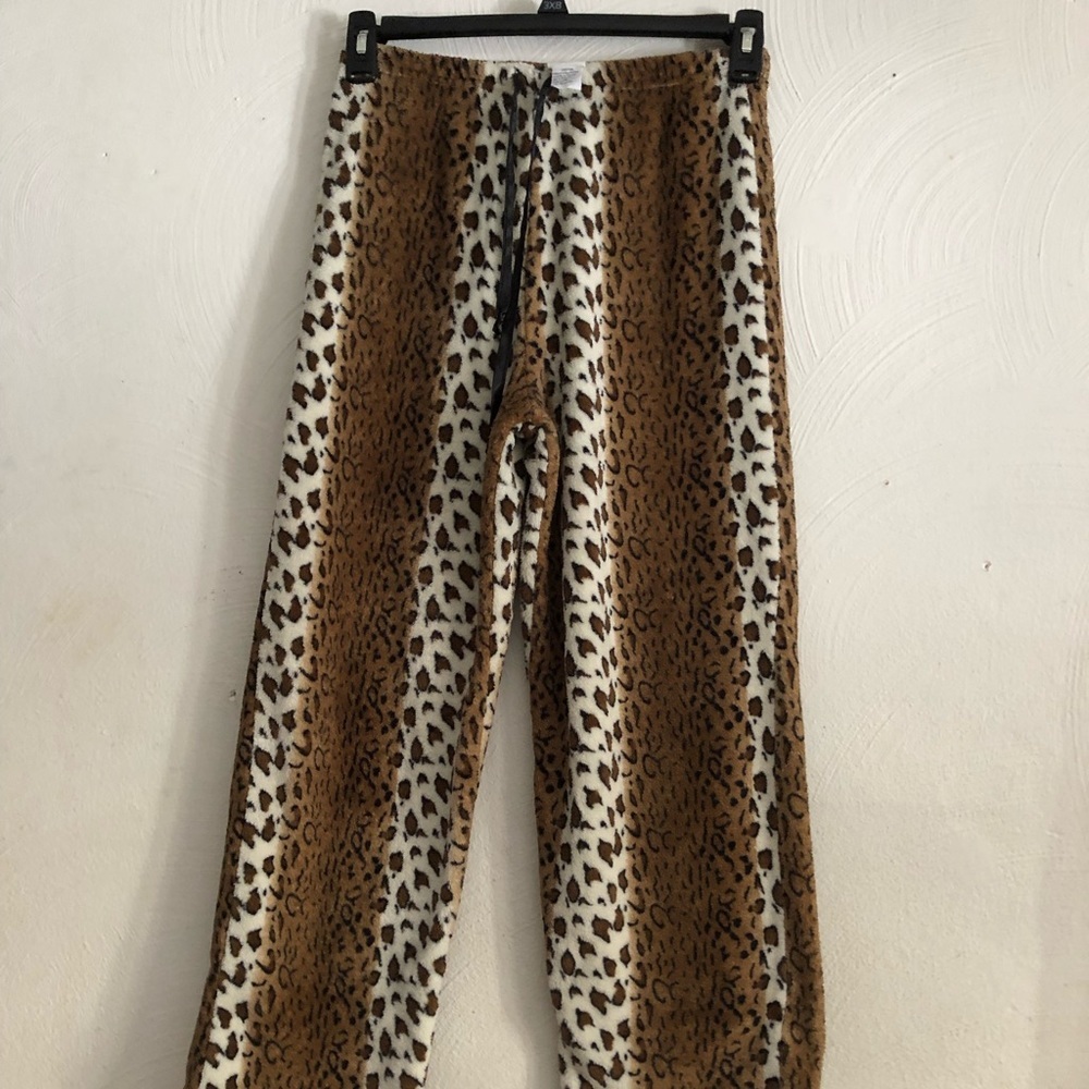 Body Touch Pajamas Pants Women’s Size Medium Animal Print Polyester‎